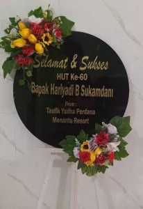 Papan Akrilik Ucapan Ulang Tahun Kabupaten Kediri